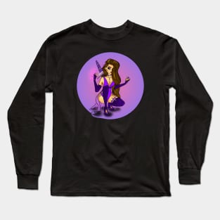 i believe in fairies (purple fairy) Long Sleeve T-Shirt